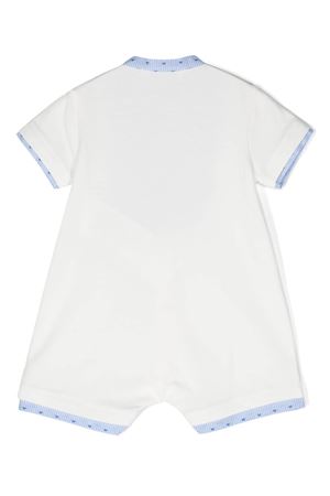 Tutina in cotone bianco e blu EMPORIO ARMANI KIDS | 3DND13NJ0XZF742